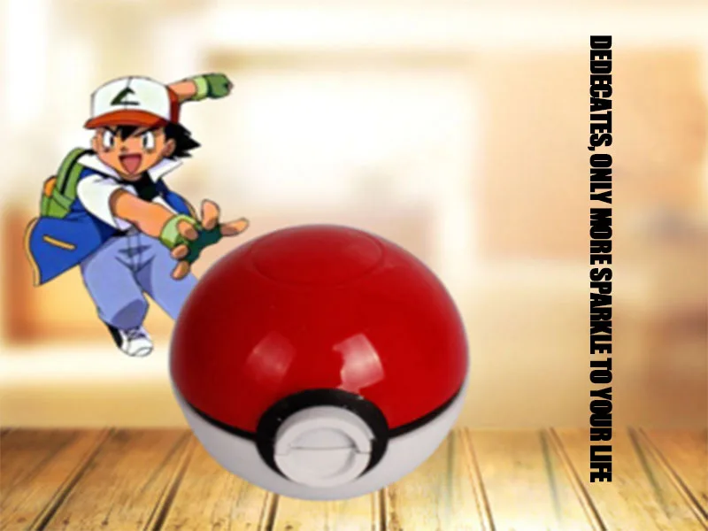 Горячие новые игры Шлифовальные станки Покемон Go Pokeball Металл 3 слоя курения