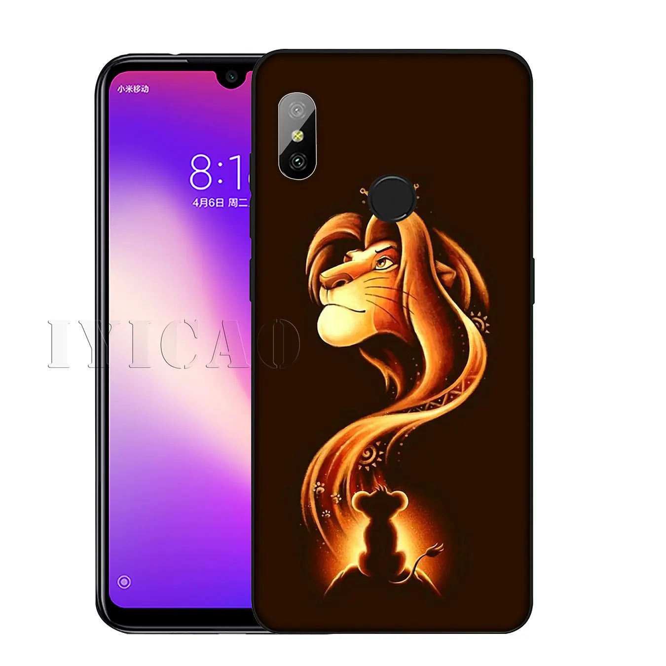IYICAO Мягкий силиконовый чехол для телефона с изображением короля льва Xiaomi Redmi K30 K20