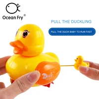 baby bath toys duck clockwork educational toys swim bathing kids water swimming chain shower toy gift for newborn baby wholesale