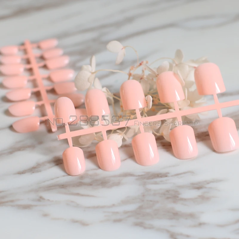 Новинка 2017 24 шт. накладные ногти светильник оранжевого карамельного цвета