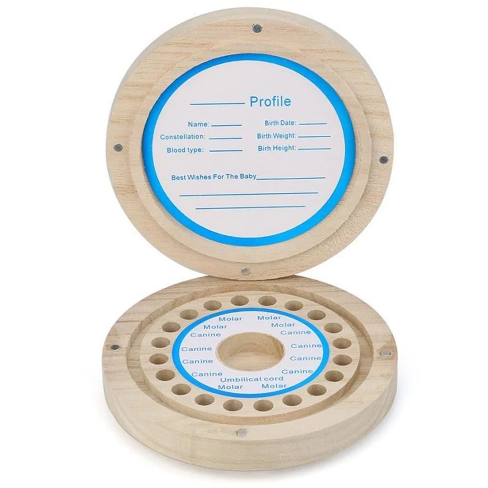 Молочные зубы английский язык деревянная коробка для зубов органайзер хранение