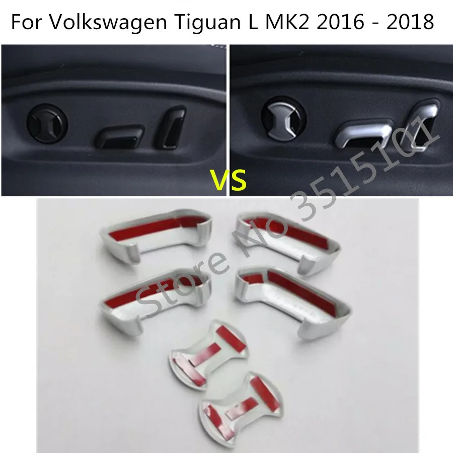 Автомобильный детектор ABS Хромированная ручка регулировки сиденья кнопка