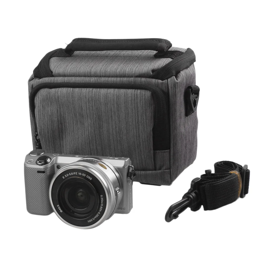 Zipper Carrying Pouch Camera Bag Shockproof Adjustable Breathable for Fuji Canon Portable Compact | Электроника