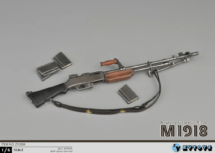 Автомат для винтовки ZYTOYS ZY2004 1/6 M1918 BAR Browning военное оружие реквизит HT PH TBL 12 дюймов