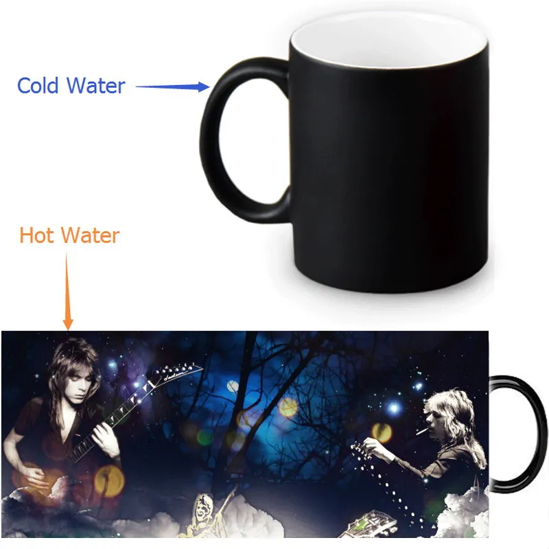 12 унций керамическая чайная чашка с изменяющимся цветом кружка для кофе