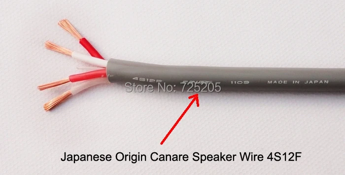 IWISTAO HIFI акустический кабель с японским источником Canare 4S12F Американский Budweiser