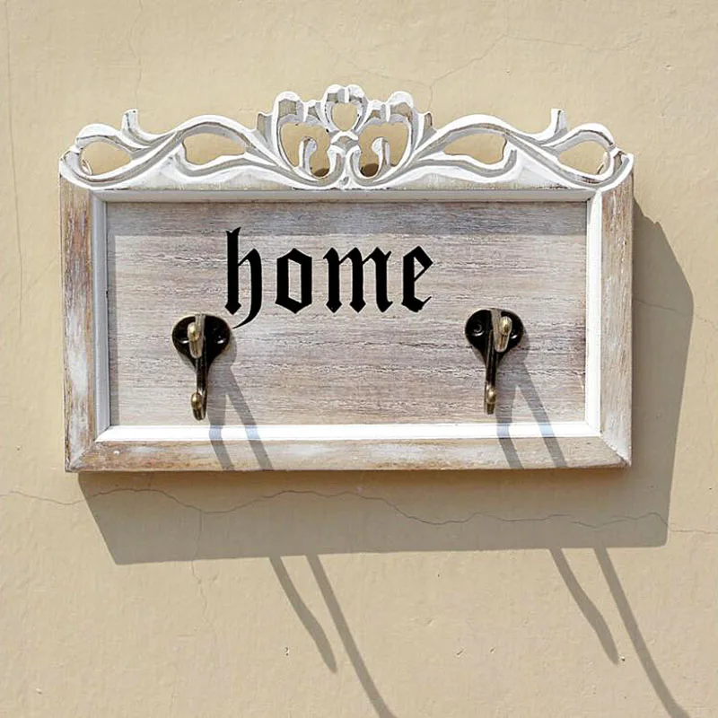 Ретро деревянные крючки креативные деревенские домашние железные доски