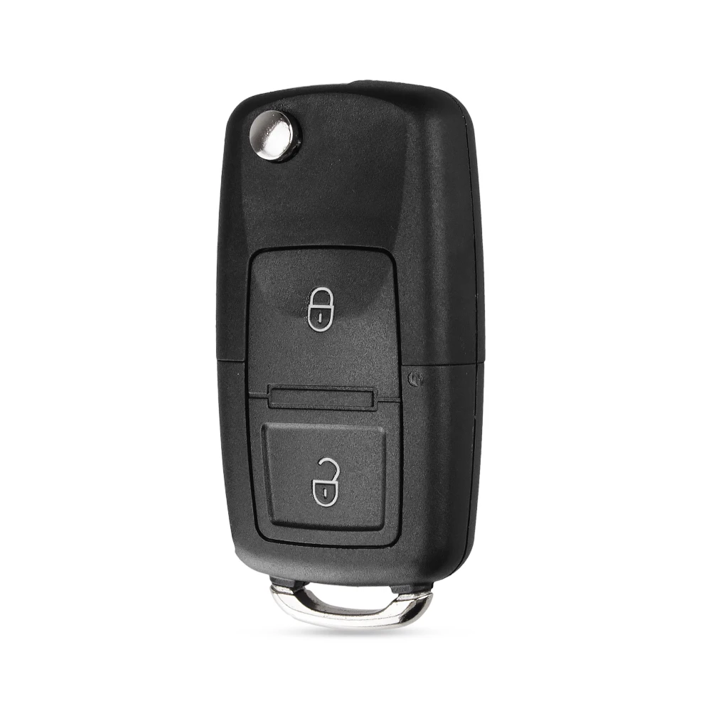 Раскладной корпус для ключей KEYYOU чехол с двумя кнопками Volkswagen VW MK4 Bora Golf 4 5 6 Passat Polo