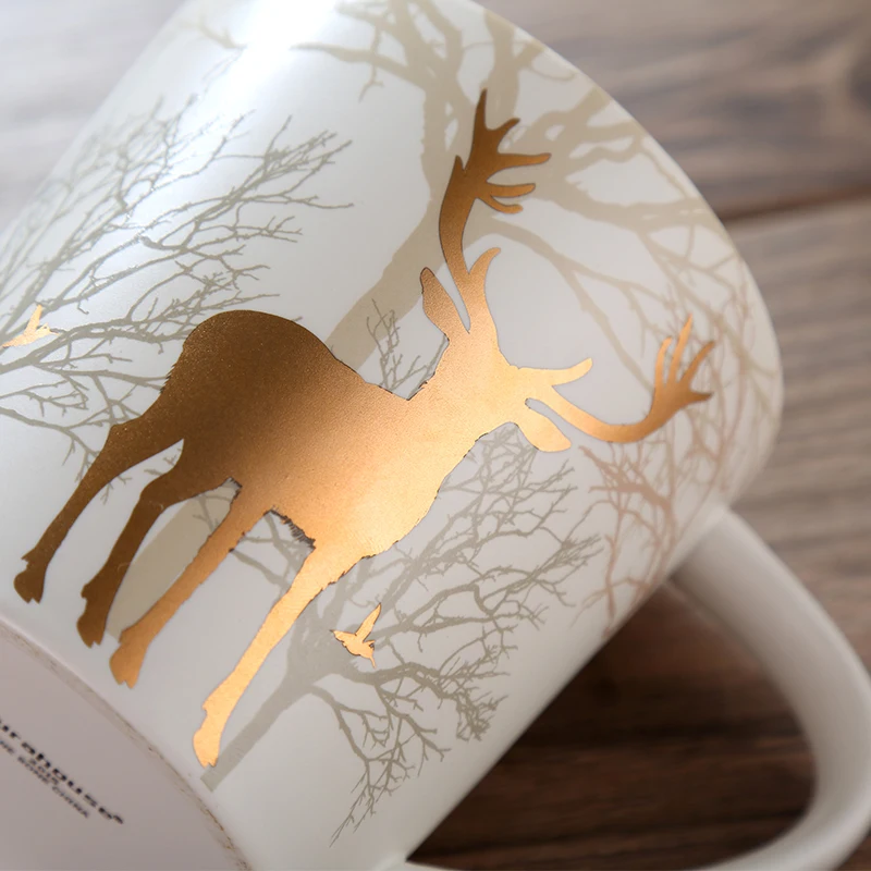 Керамическая кружка 500 мл набор фарфоровых созвездий Рождественская LuckyMerry с