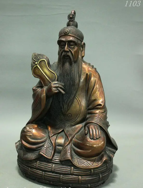 10 &quotзнаменитый китайский красный Бронзовый таосизм конфуцианский ученый Бог