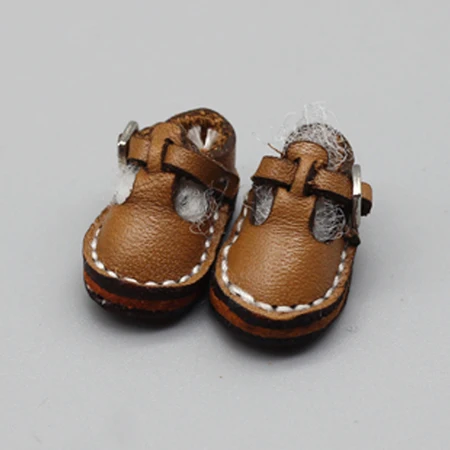 Brown 1 пара кукол обувь для 1/6 blyth, Azon, куклы OB, licca, куклы Барби, 1/8 1/12 bjd кукла Длина: 2,3 см - Цвет: Brown