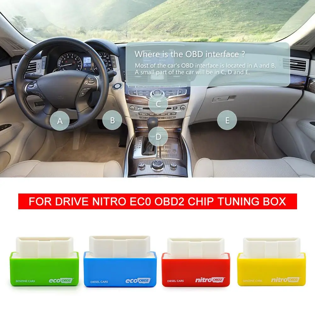 Профессиональный привод Nitro ECO чип OBD2 Дизель/бензин увеличивает мощность