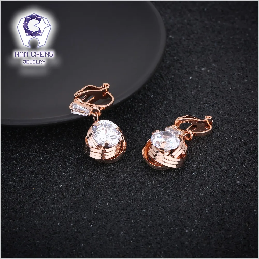 HanCheng новые модные роскошные медные круглые кубические циркониевые драгоценные