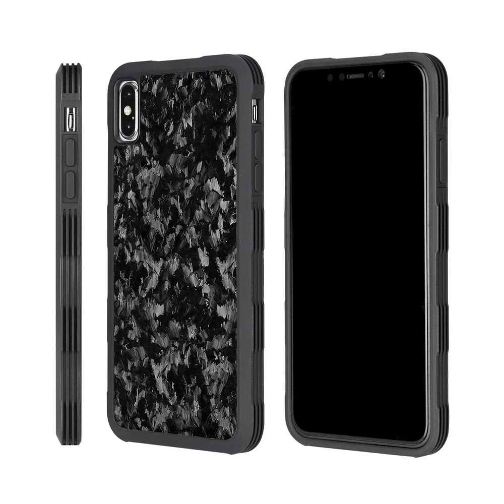 Кованый чехол для iPhone XS чехол для MAX XR с полной защитой чехол из кованого углеродного волокна чехол из натуральной задней крышки Роскошный чехол
