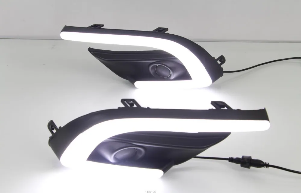 Новый DRL противотуманная фара с поворотником светодиодный светильник дневного