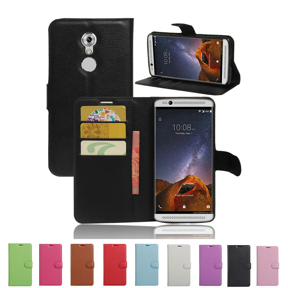 Роскошный футляр для телефона Funda ZTE axon 7 mini Coques с откидной крышкой и подставкой