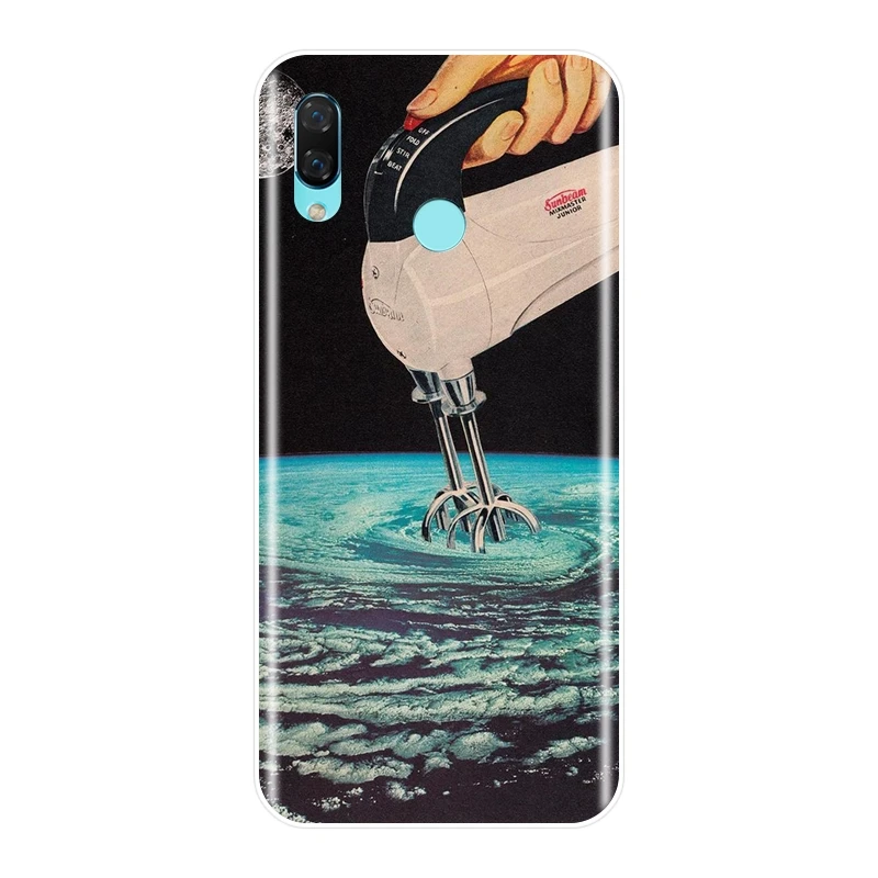 Phone Case Silicone For Huawei Nova 2i 2 Lite Plus 3 3I 3E Art Space Star Moon Soft Back Cover Smart 2017 | Мобильные телефоны и