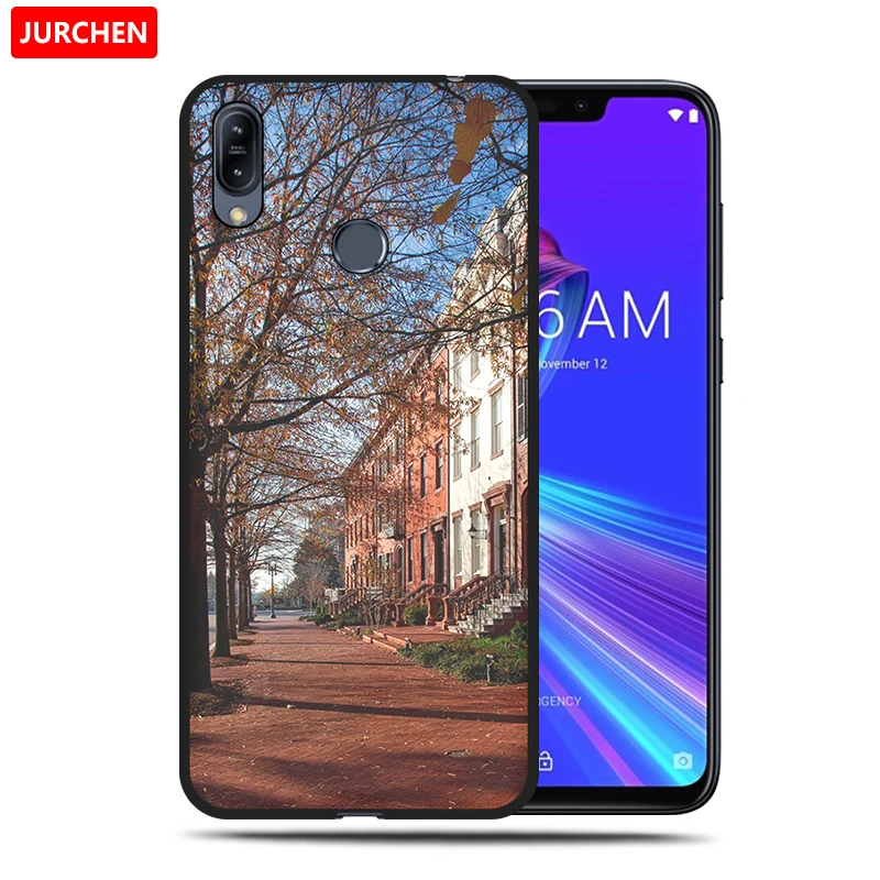Чехол JURCHEN для Asus Zenfone Max Pro M2 силиконовый чехол с принтом ASUS ZB634KL ZB633KL ZB631KL