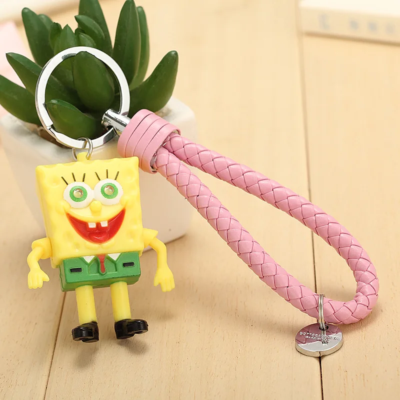 1 ШТ Губка Боб Подвеска Брелок Сеть Подарок Для Детей Сумки Кошелек Подвески