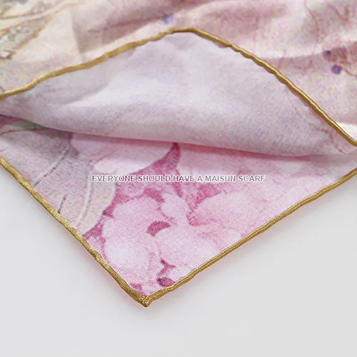 2018 элегантный цветок Стиль шелк тутового шелкопряда Для женщин 110x110 см платок