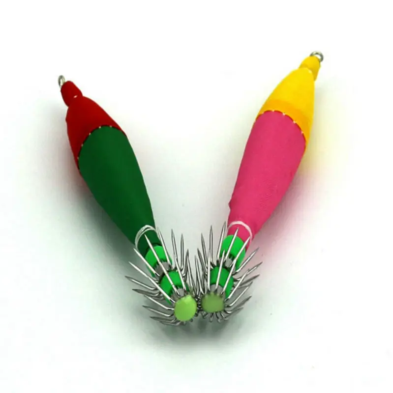 9 см 5 7 г серебристый кальмар игла рулон ткани крючок для кальмара 3 # бионическая