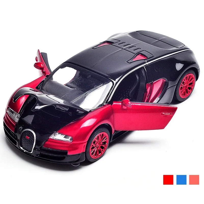 1:32 литья под давлением Bugatti модель Размер 14 см 3 с открывающимися дверцами # VB32043