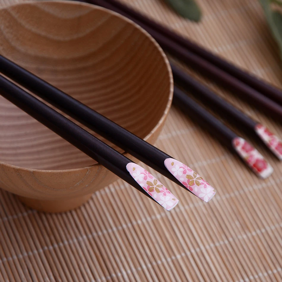 Палочки для еды из натурального дерева в японском стиле 1 пара|wooden chopsticks|natural wood
