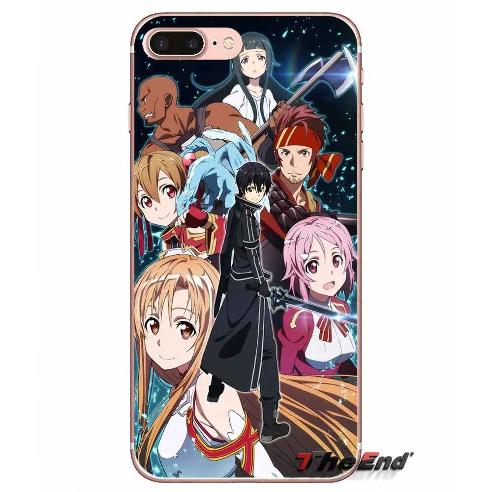Sword Art Online аксессуары чехол для телефона сумка Huawei P Smart Y6 P8 P9 P10 Plus Nova P20 Lite Pro Mini 2017