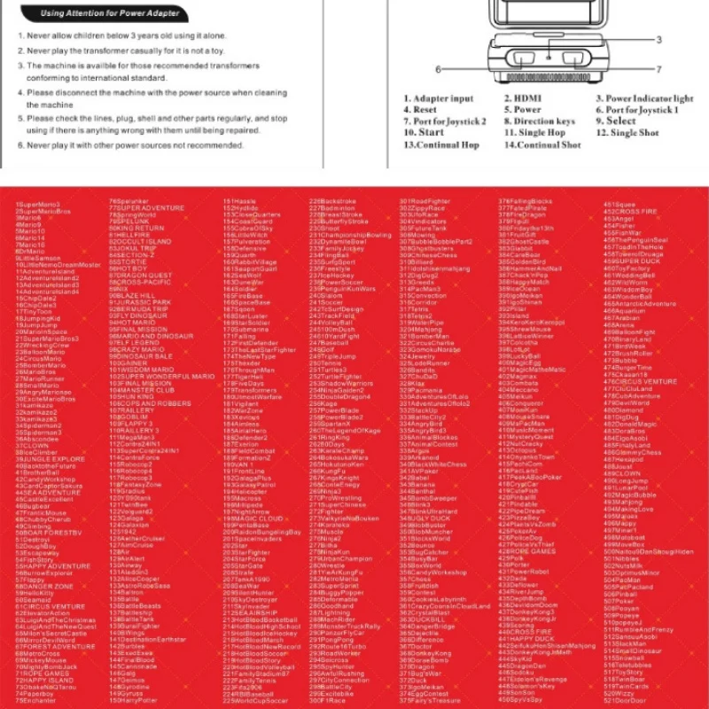 HDMI / AV Мини Ретро ТВ игровая консоль 8 бит классический встроенный контроллер 621