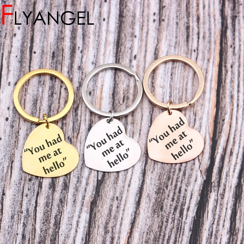 Новые изящные брелки с гравировкой надписью Hello|Брелоки| |