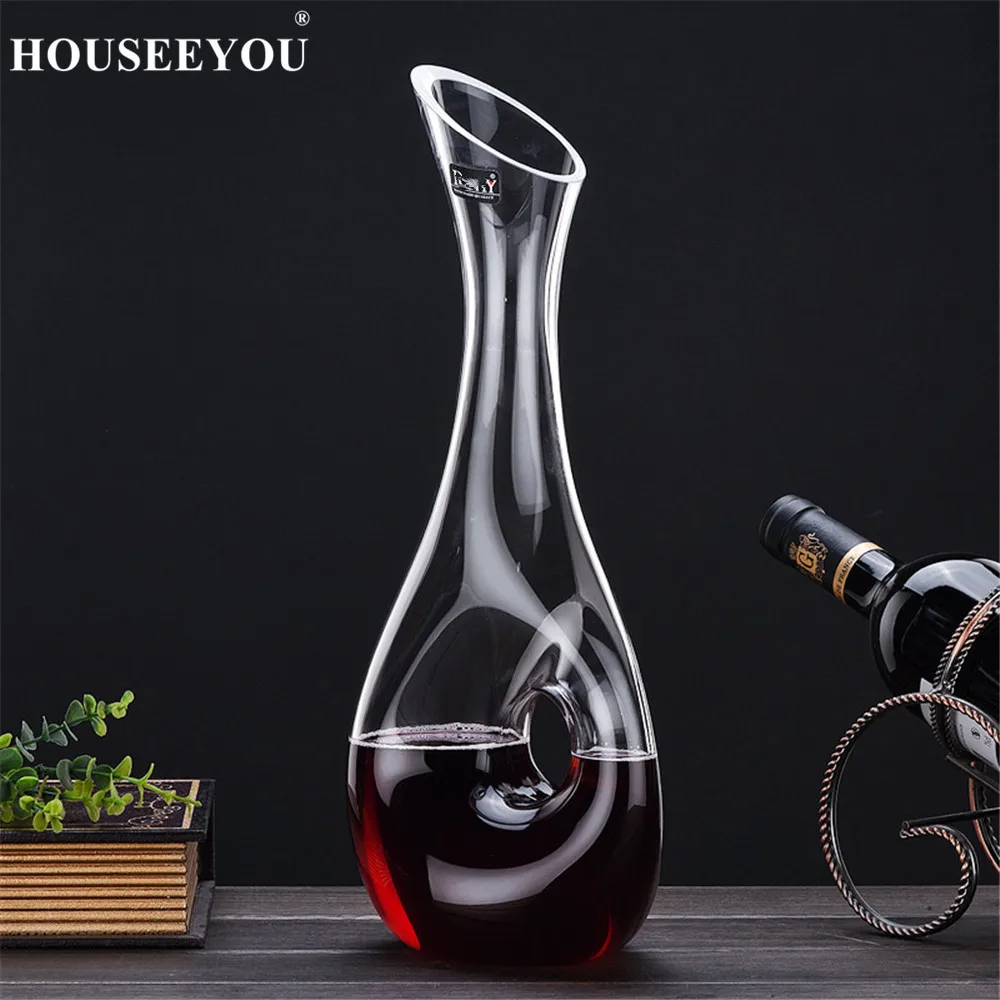 HOUSEEYOU 1200 мл декантер с длинным горлом для красного вина бессвинцовый хрустальный
