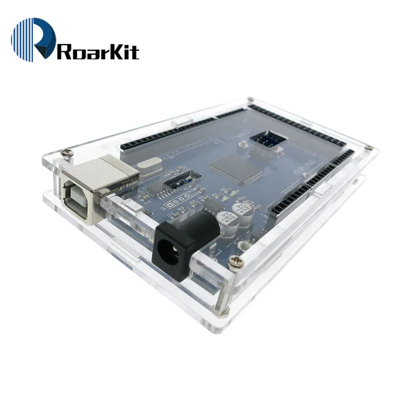 Прозрачный Акриловый Корпус для смарт электроники Mega2560 совместимый с arduino Mega 2560 R3