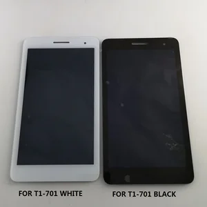 7 for huawei honor play mediapad t1 701 t1 701u t1 701u lcd display with touch screen panel digitizer black and white free global shipping