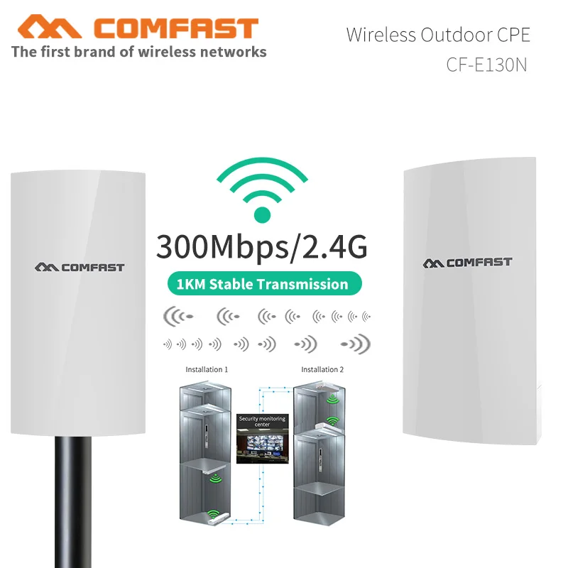 COMFAST CF-E130N 300 Мбит/с открытый беспроводной мост AP Мини wifi CPE 1 км длинная точка доступа Wi-Fi антенна наностанция маршрутизатор
