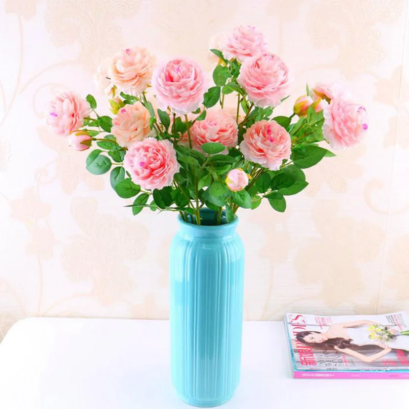 Настоящее прикосновение розы рождественские украшения для дома Шелковый