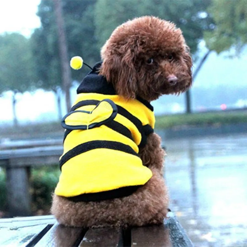 Теплый свитер для домашних любимцев собак кошек пальто щенков пчелы ОСА стильная