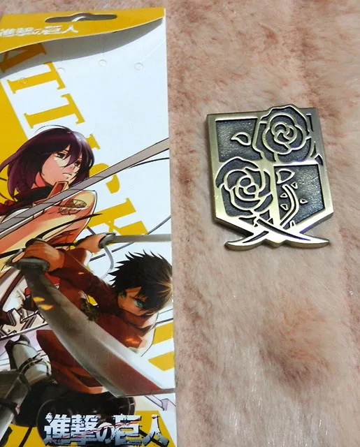 Аниме атака на Титанов винтажный значок Косплей Shingeki no Kyojin SNK брошь Легион скаутов Металлические Булавки пуговицы аксессуары для кукол