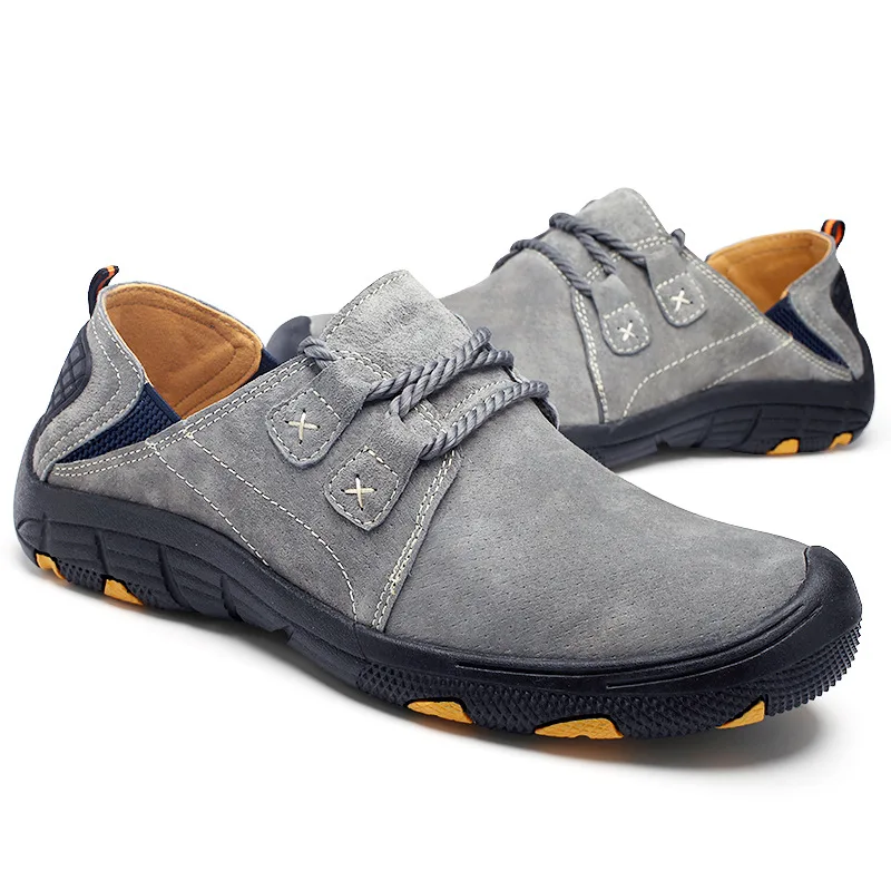 Genuine Leather Sneaker Men Casual Shoes Zapatos Hombre Flats Moccasins Loafers Mans Footwear Slip On Fashion Male AET615 | Обувь