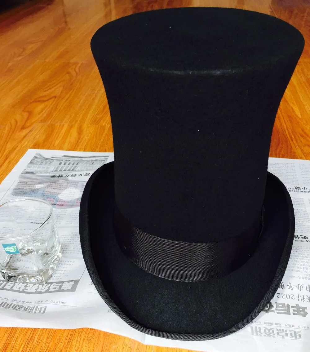 Винтажная шерстяная шляпка в стиле стимпанк Mad Hatter 23 см 9 дюймов|wool fedora hats|fedora hattop
