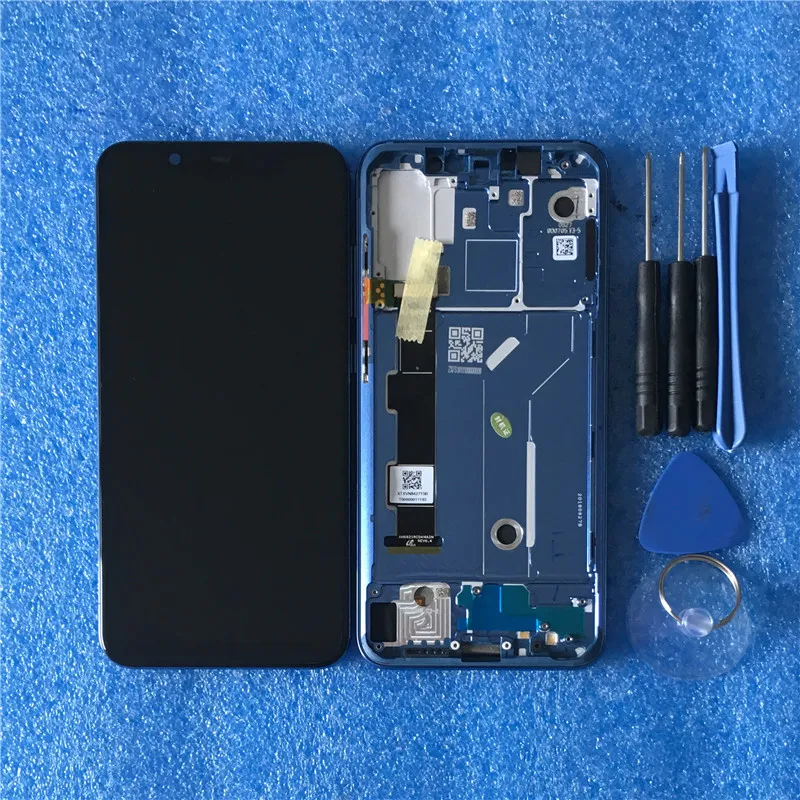 Оригинальная рамка Axisinternational для 6,2" Xiaomi 8 Mi8 MI8 Supor Amoled ЖК-экран рамка+ сенсорная панель дигитайзер сборка