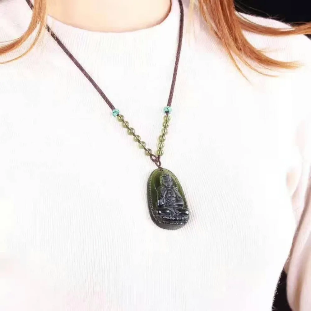 3 натуральный чешский moldavite зеленый аэролиты резные Будды Лаки Амулет подвеска