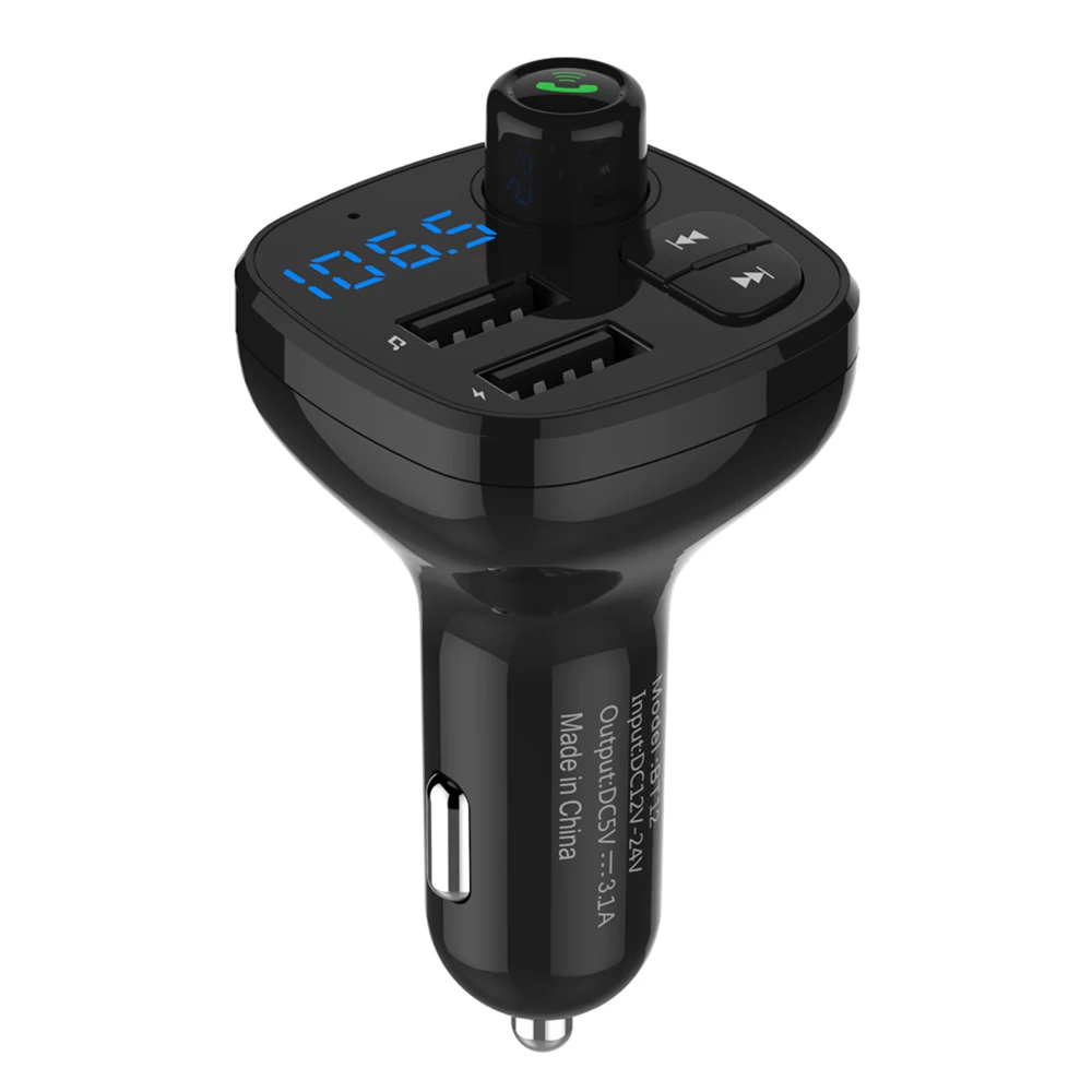 Bluetooth FM передатчик 5V 3.1A USB зарядное устройство Aux модулятор Автомобильный