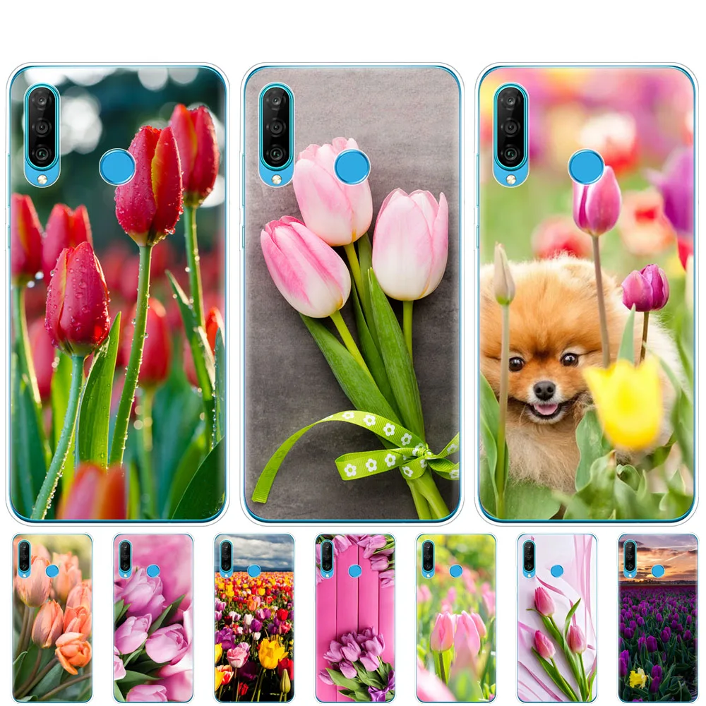 Чехол для Huawei P30 PRO LITE задняя крышка huawei mate 20 pro lite p smart 2019 plus тюльпаны цветы
