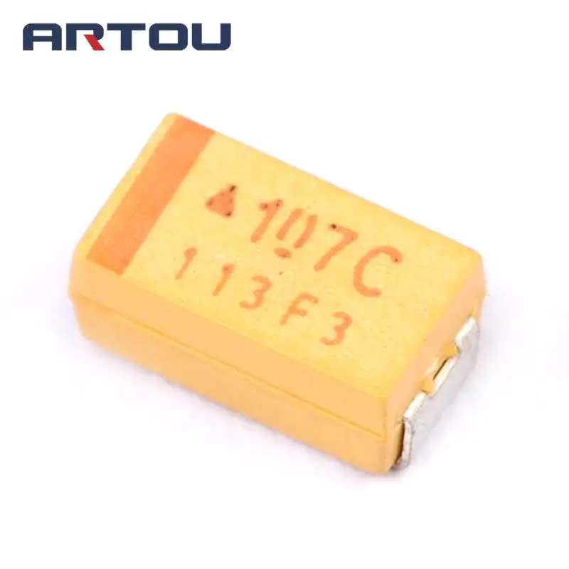20 шт. SMD 16 в 100 мкФ C 107C танталовый конденсатор размер 6032 | Электронные компоненты и