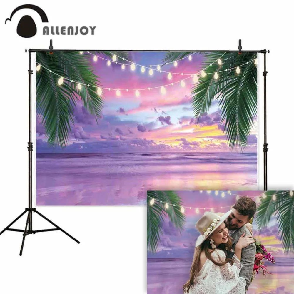 

Allenjoy фон для фотостудии, блестящий тропический Свадебный летний фон для фотосъемки морской природы, Фотофон, баннер