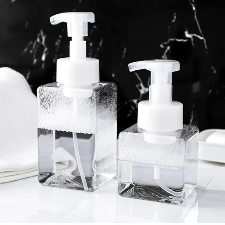 250/400ml прозрачный пенясь бутылка для жидкого мыла, мусс точек розлива лосьон шампунь для геля для душа, пены бутылки насоса