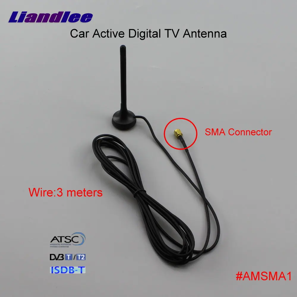 

Автомобильный усилитель цифрового ТВ-антенны DVB-T ISDB-T ATSC автомобильный активный антенный разъем SMA штекер усилитель ANT # AMSMA1