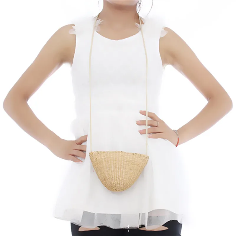 Новинка 2020 Женский соломенный дизайнерский кошелек через плечо 6 цветов плетеный