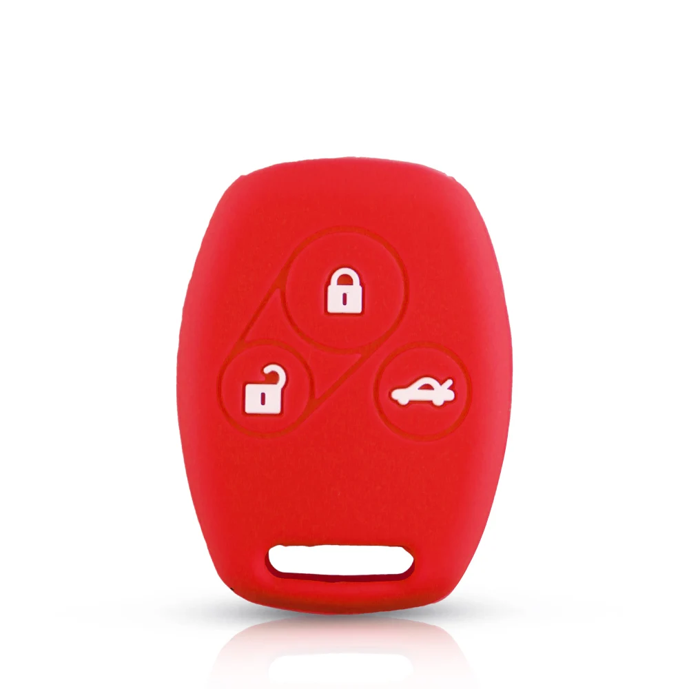 

Dandkey 3-кнопочный силиконовый чехол для автомобильного ключа для Honda Accord CR-V Civic CRV Jazz Civic Pilot подходит для удаленного ключа автомобиля Car-stying