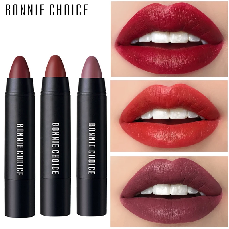 Губная помада BONNIE CHOICE 1 шт. матовый эффект водостойкая долговечная бархатная